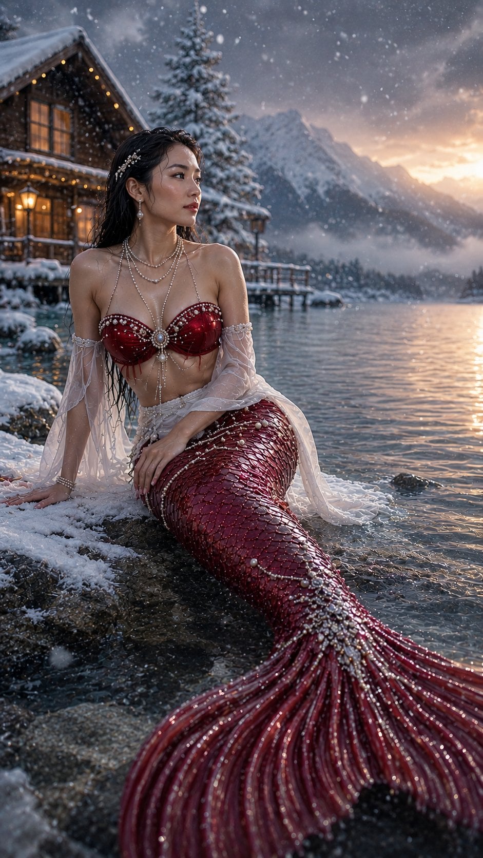 Luxury Moonlit Mermaid Portrait