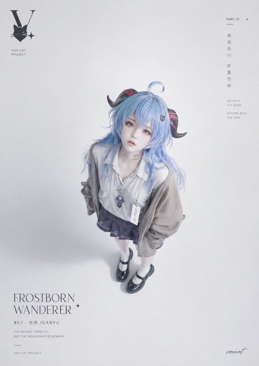 Minimalist Anime Cosplay Fashion Poster
