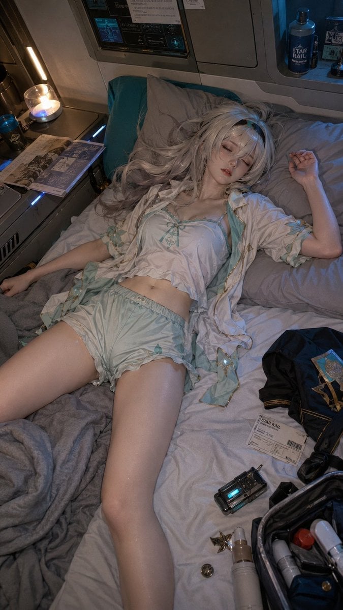 Candid Sci-Fi Cabin Snapshot