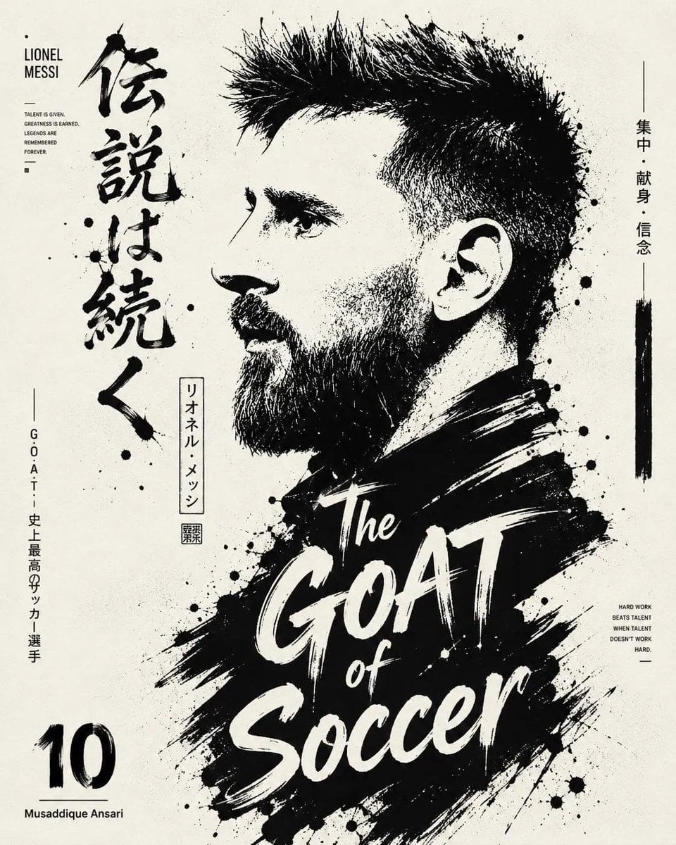 Monochrome Editorial Typographic Poster