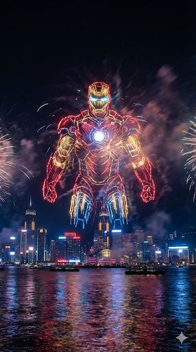 Custom Shaped City Fireworks