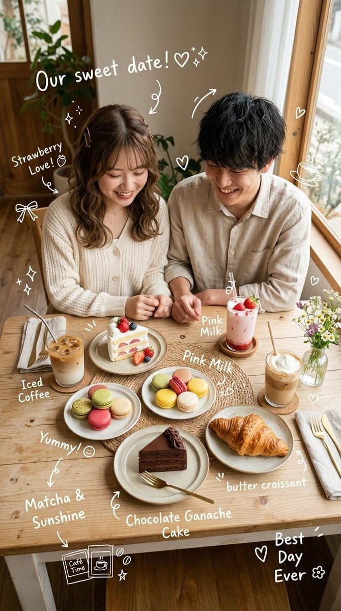 Cozy Japanese-Korean Café Romance