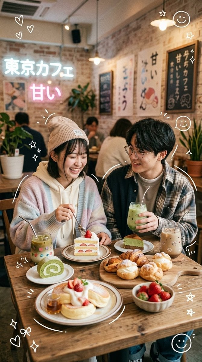 Cozy Japanese-Korean Café Romance