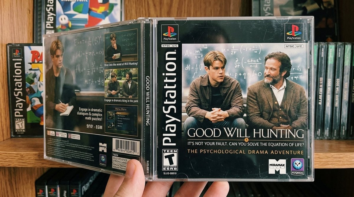 Retro PS1 Movie Tie-In Game Case