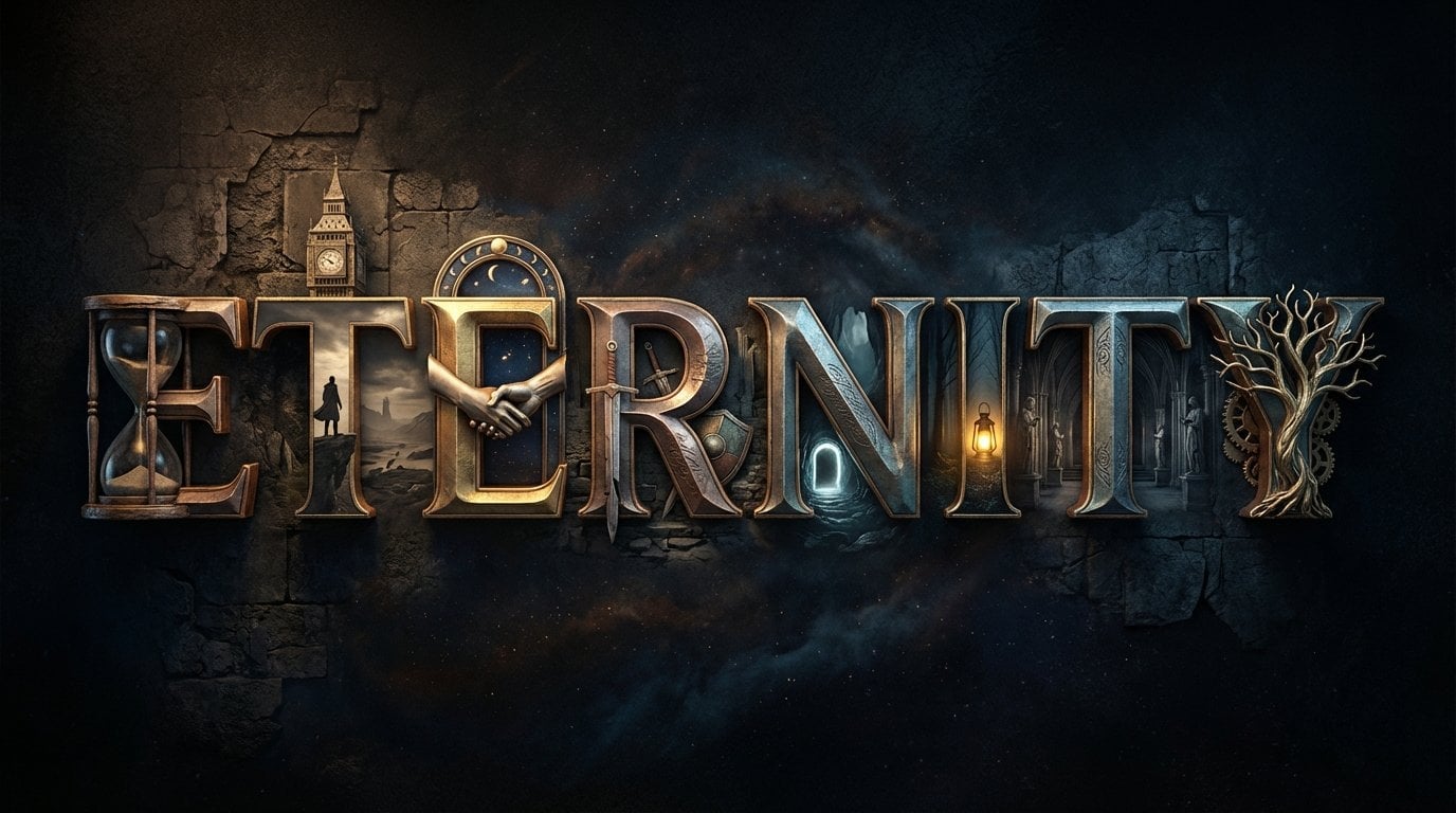 Cinematic 3D Metallic Typography