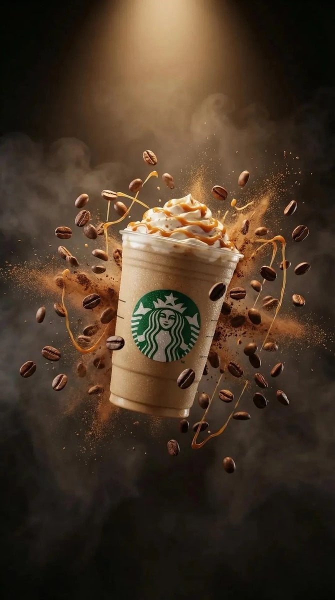 Exploding Caramel Frappuccino