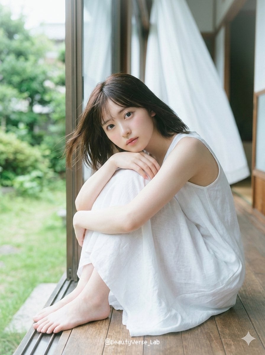 Japanese Idol Portrait on Engawa