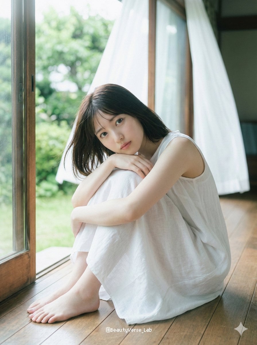 Japanese Idol Portrait on Engawa