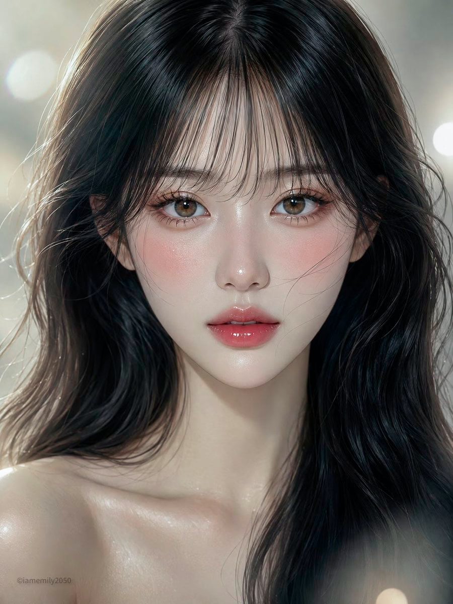 Dewy K-Beauty Glam Portrait