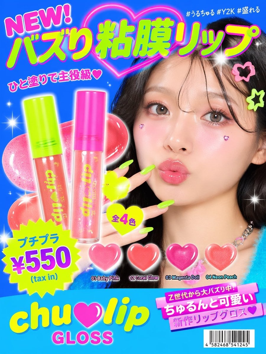 Y2K Style Cosmetics Ad