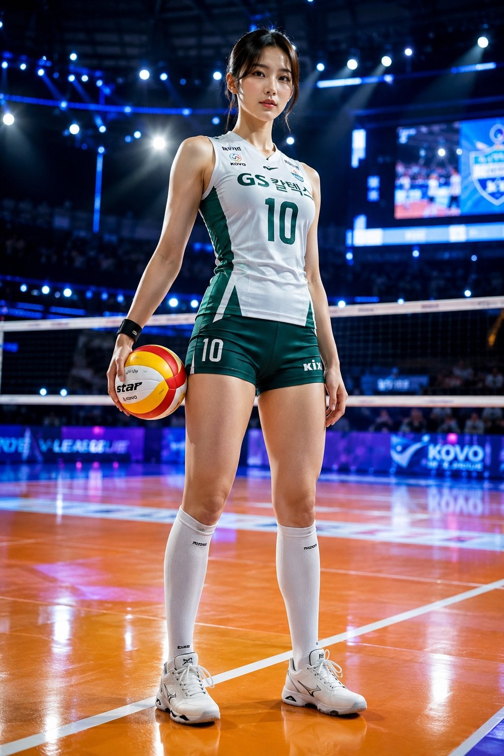 Luxury Athletic Volleyball Portrait