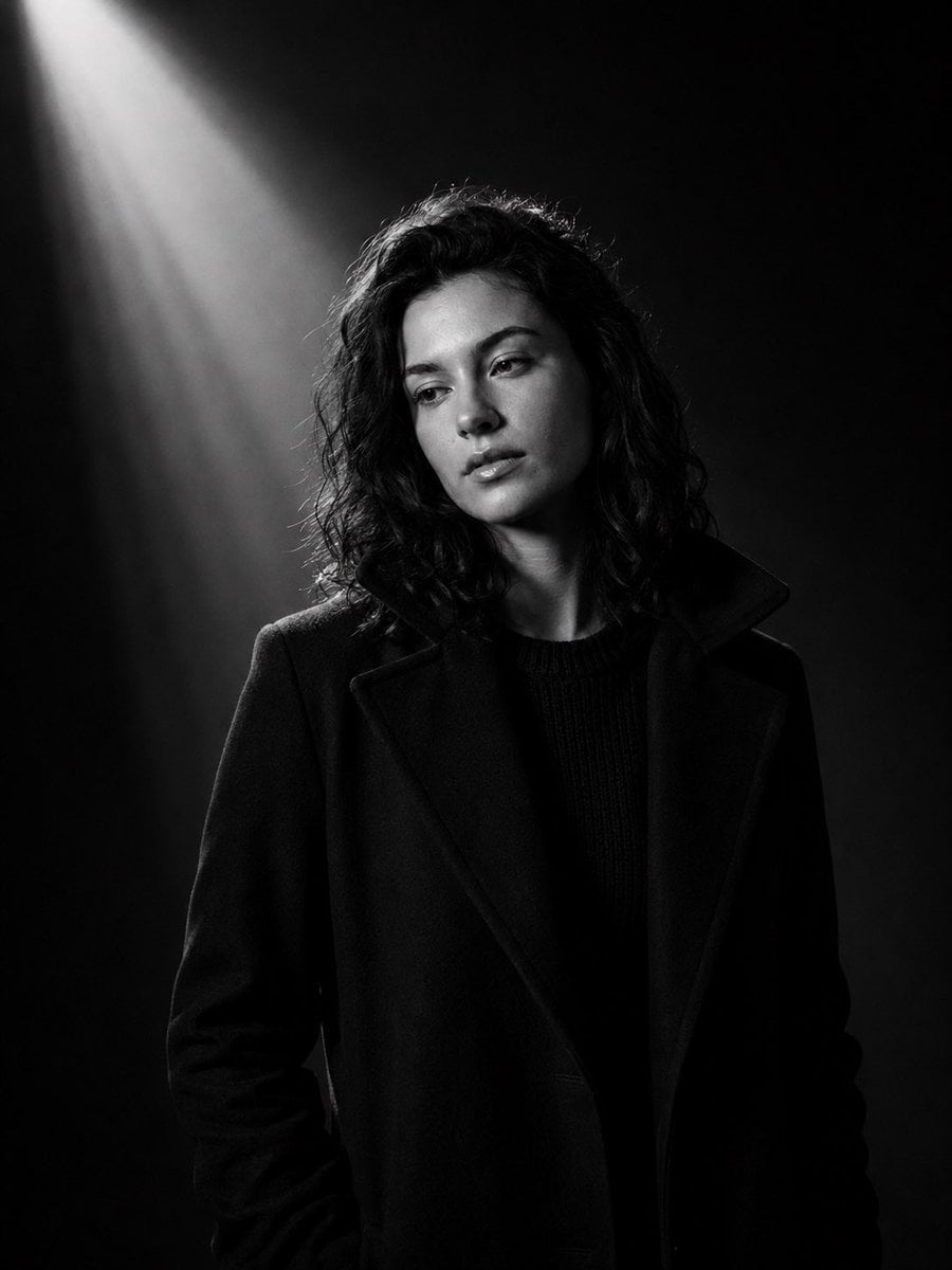 Cinematic Monochrome Portrait