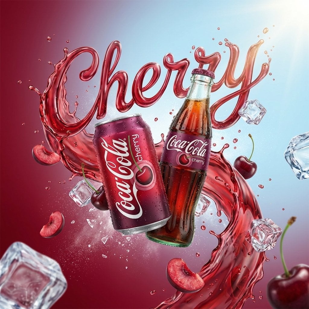 Dynamic Beverage Splash Advertisement