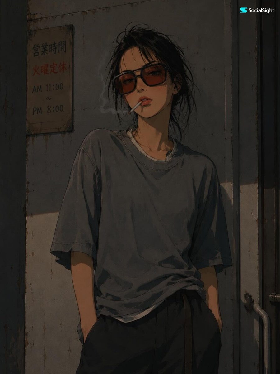 90s Anime Protagonist Illustration