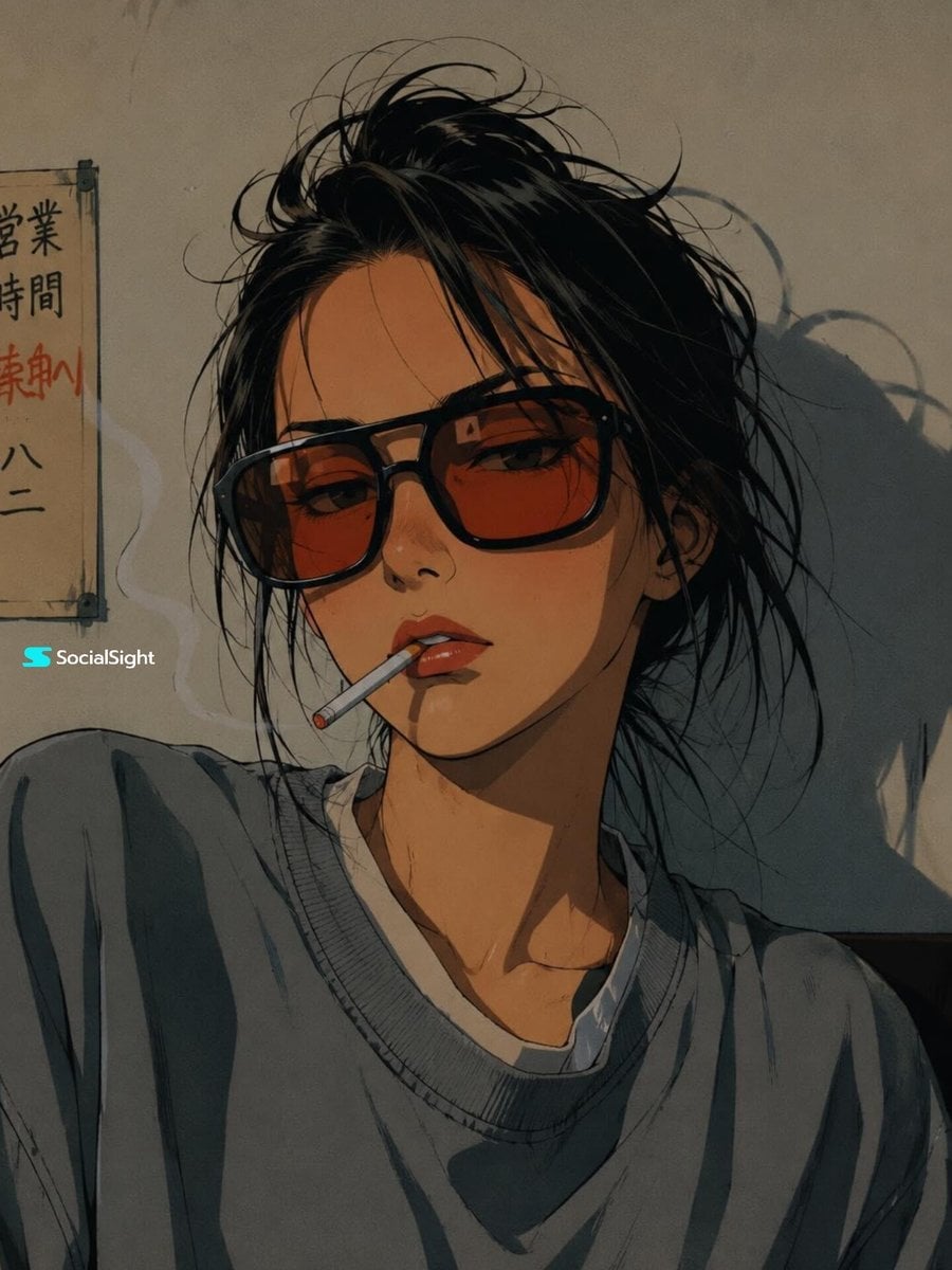 90s Anime Protagonist Illustration