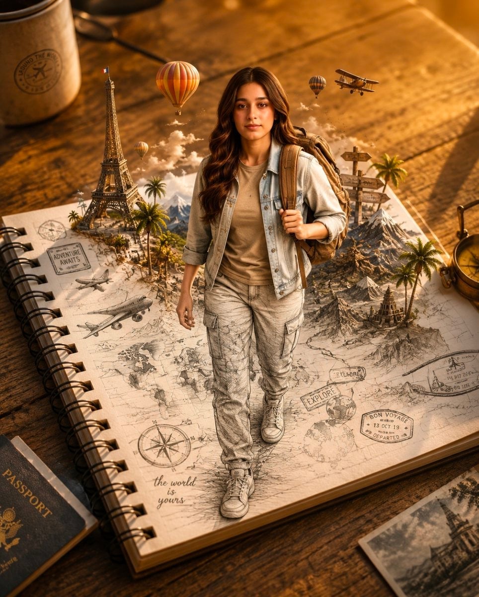 Sketch to Reality 3D Illusion