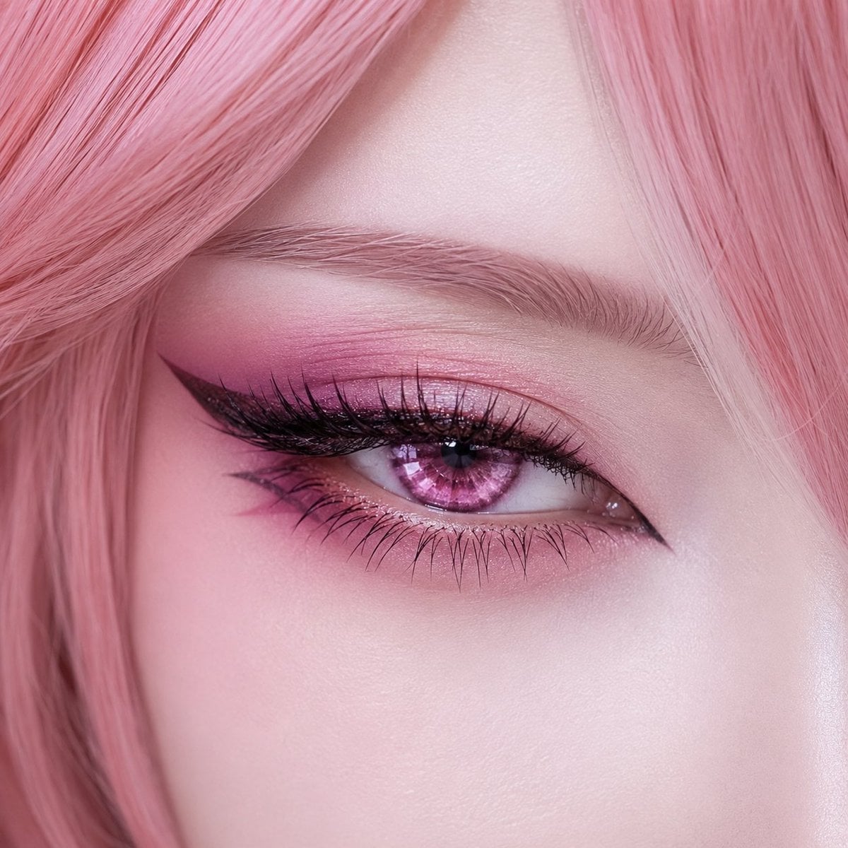 Macro Eye Makeup Close-up