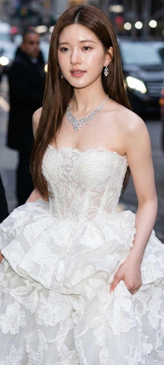 Elegant High-Fashion Gown Portrait