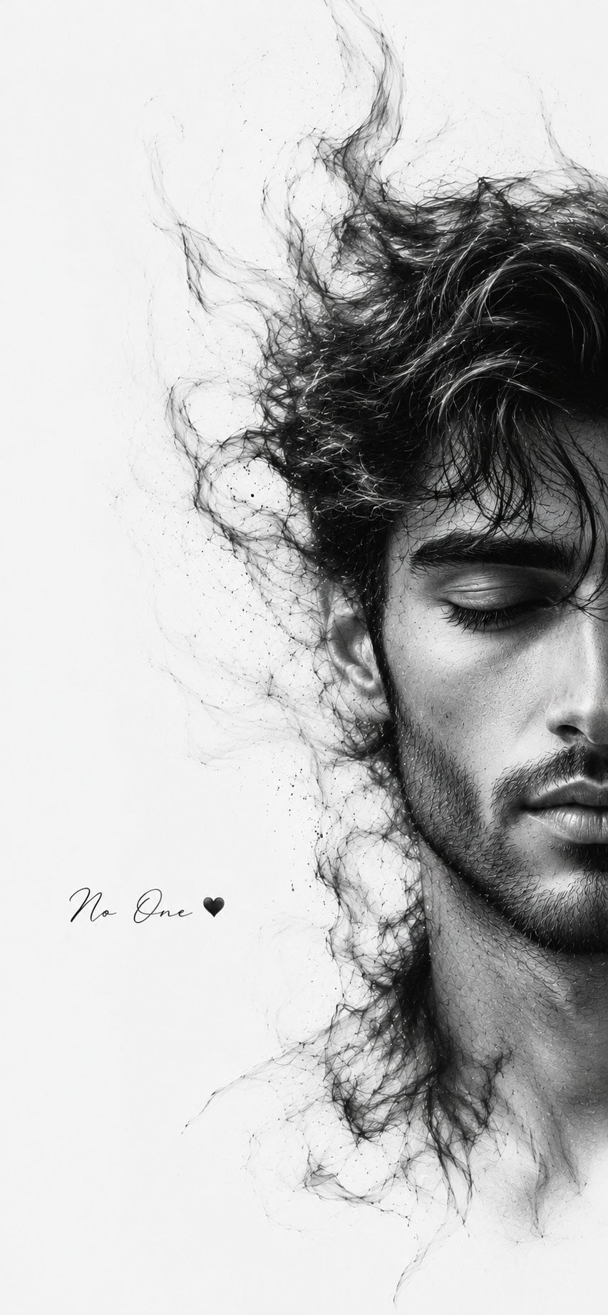 Monochrome Graphite Portrait Sketch