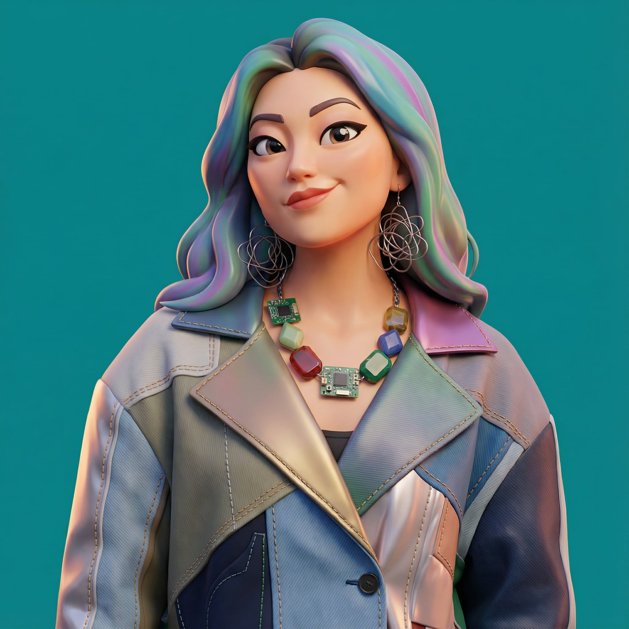 Stylized 3D Caricature Portrait