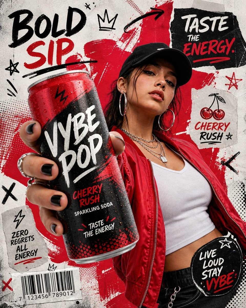 Streetwear Beverage Advertisement