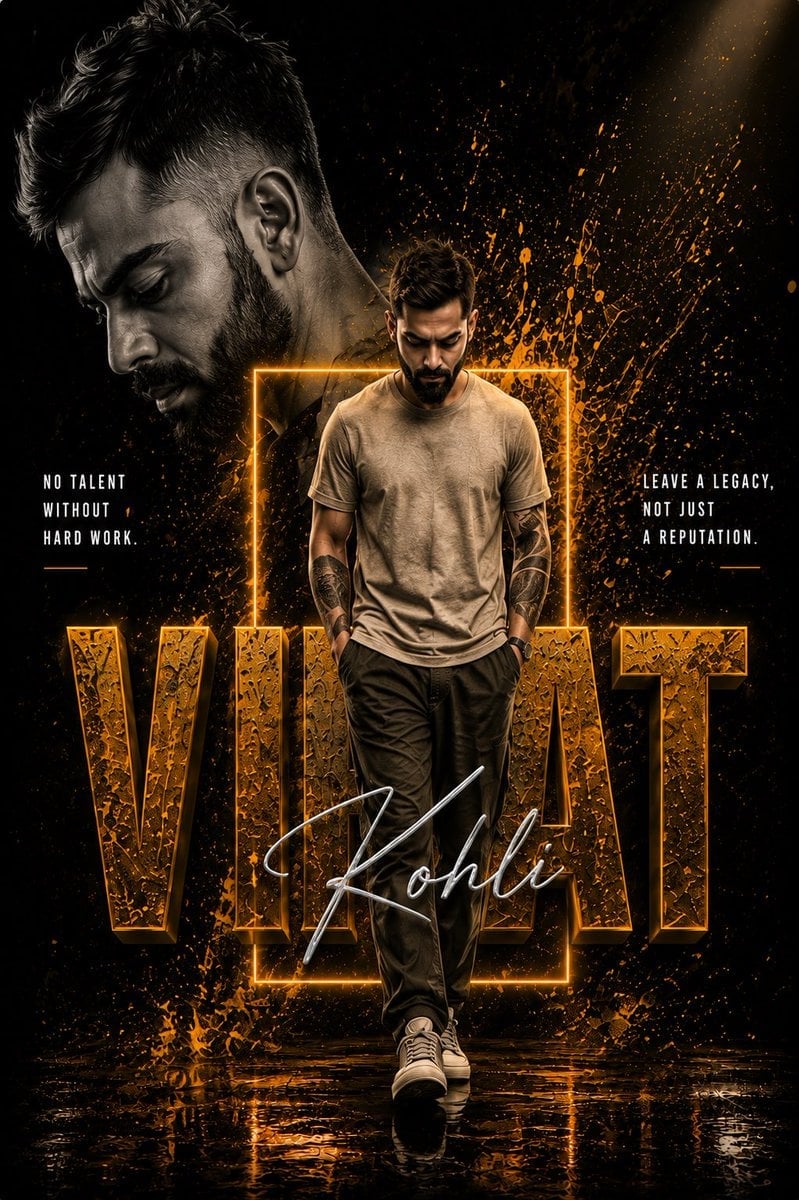Cinematic Celebrity Editorial Poster