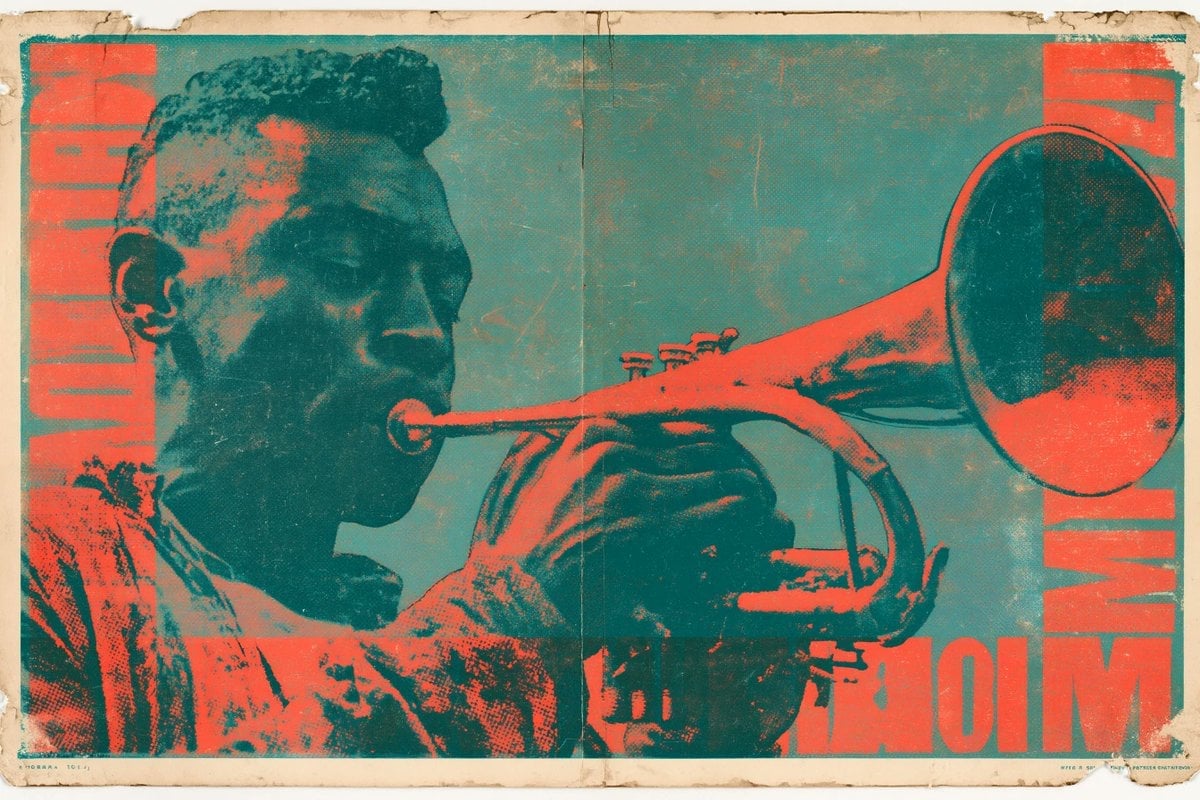 1960s Vintage Lithograph Poster