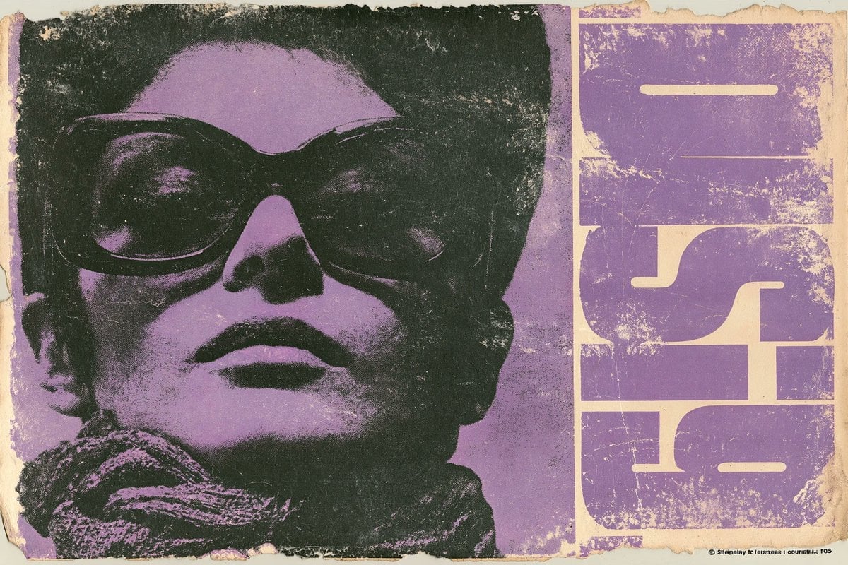 1960s Vintage Lithograph Poster