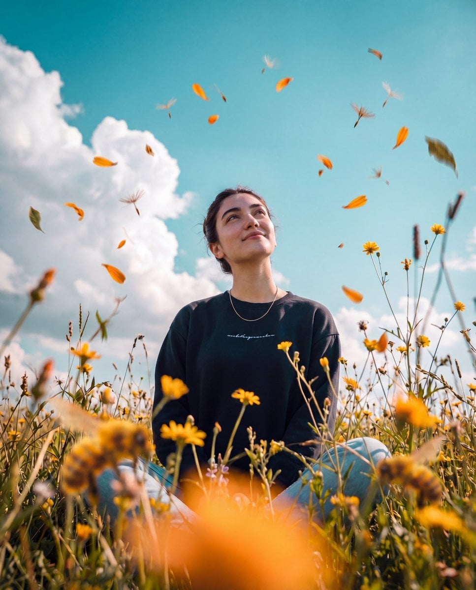 Cinematic Meadow Portrait