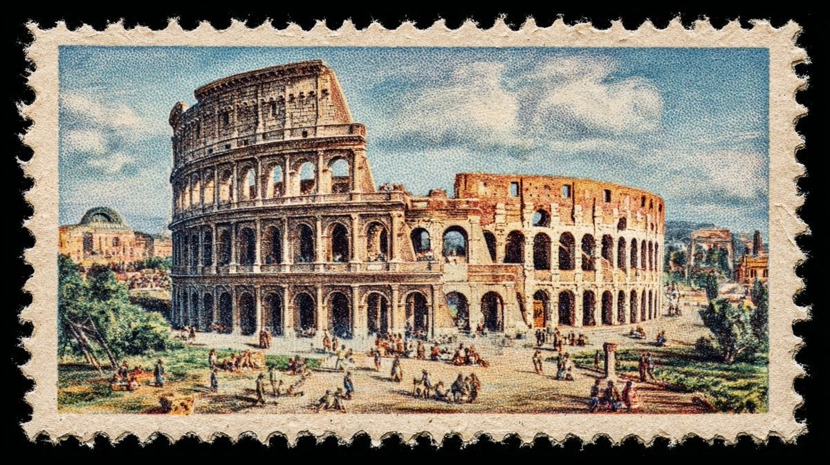 Vintage Capital Monument Stamp