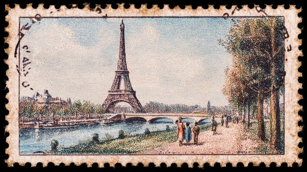 Vintage Capital Monument Stamp