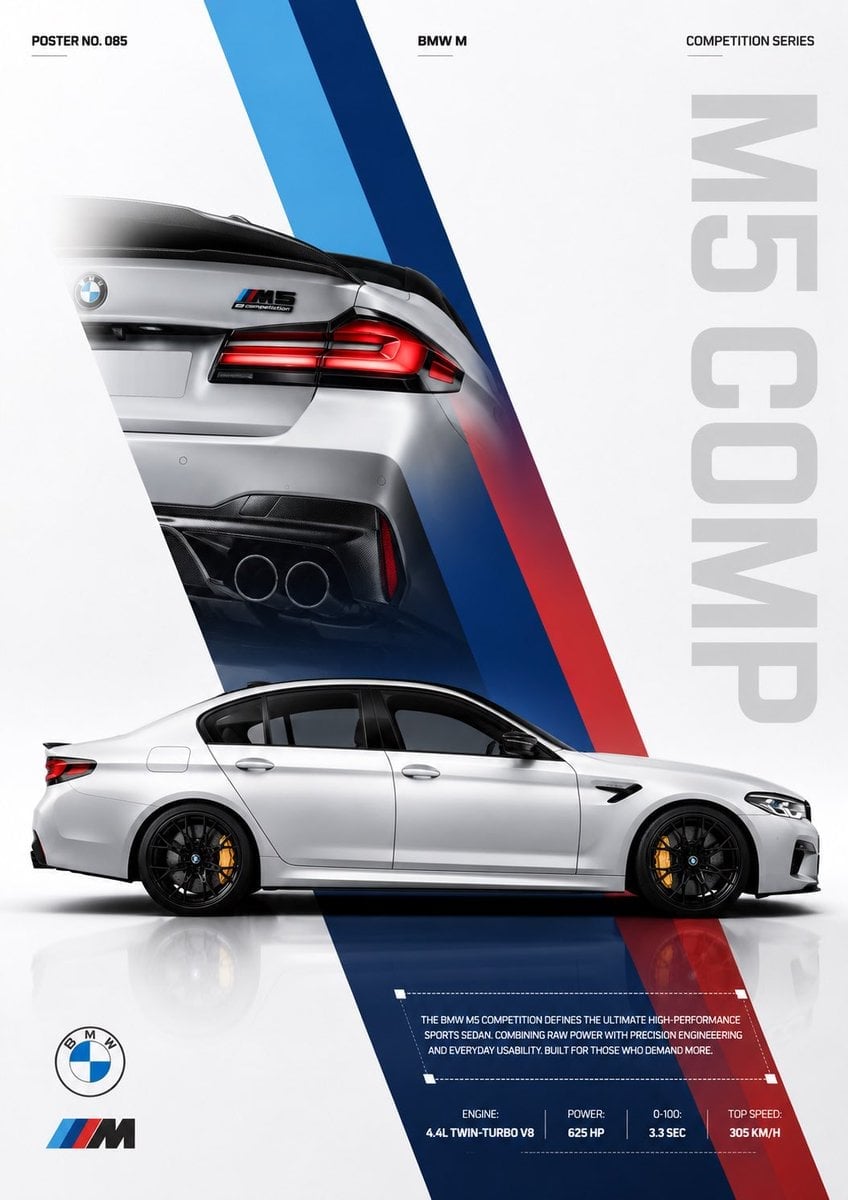 Audi R8 Editorial Poster