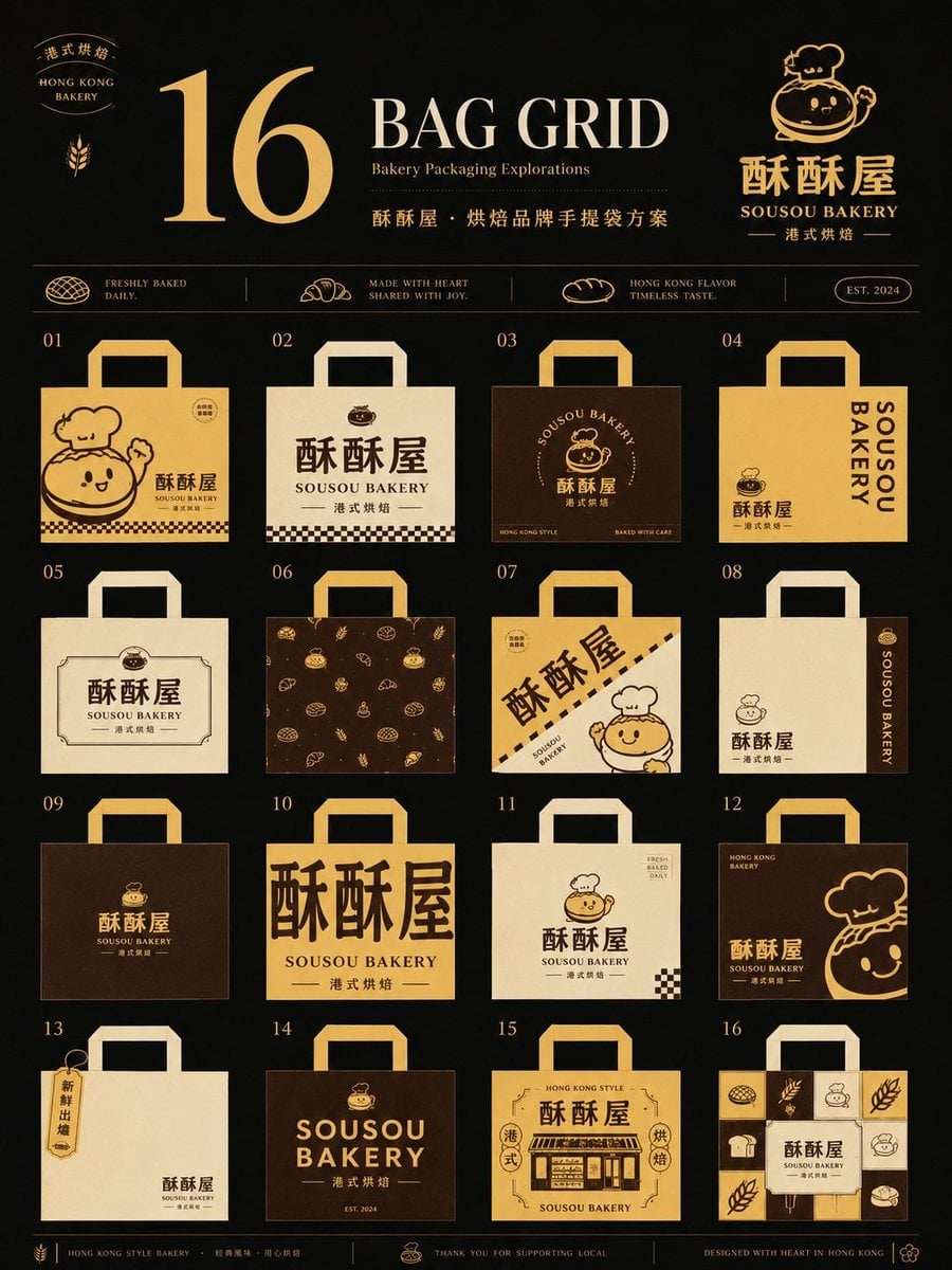 Food Brand Shopping Bag Design Proposal