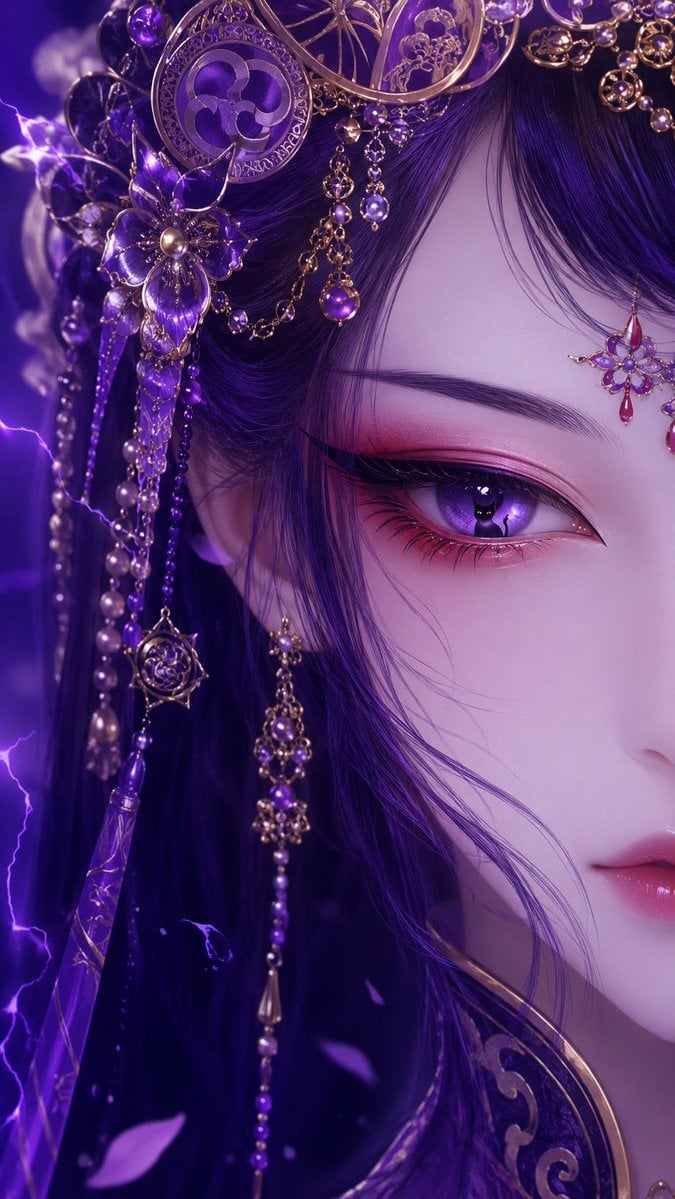 Chinese Opera Eye Makeup Close-up