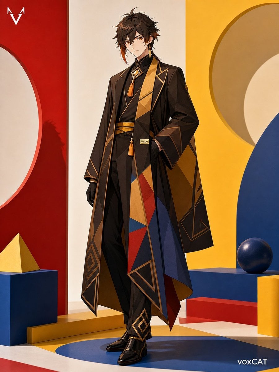 Bauhaus Fashion Editorial Poster