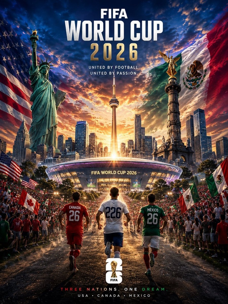 World Cup 2026 Cinematic Poster