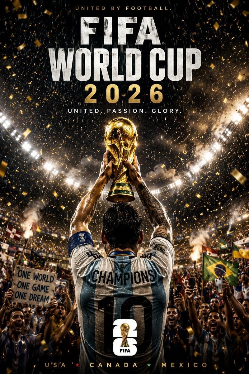 World Cup 2026 Cinematic Poster