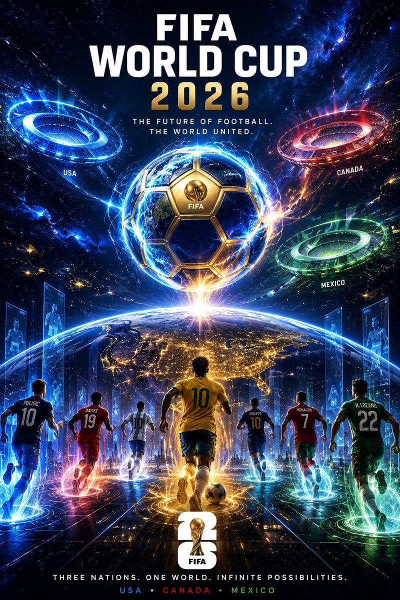 World Cup 2026 Cinematic Poster