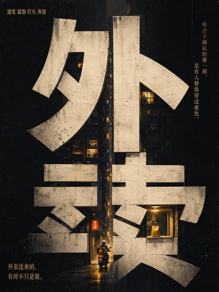 概念文字艺术海报