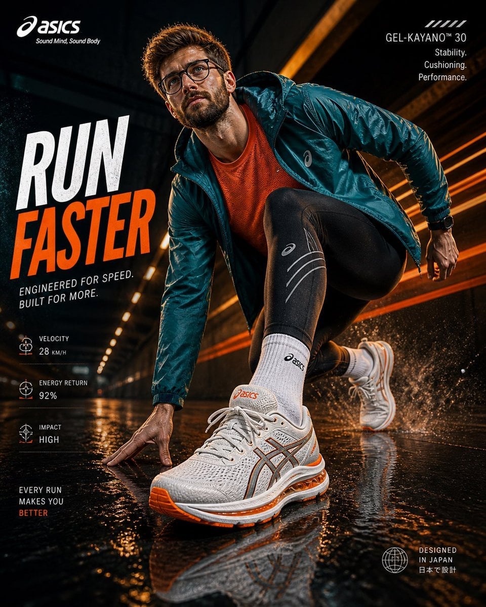 Athletic Sportswear Advertisement