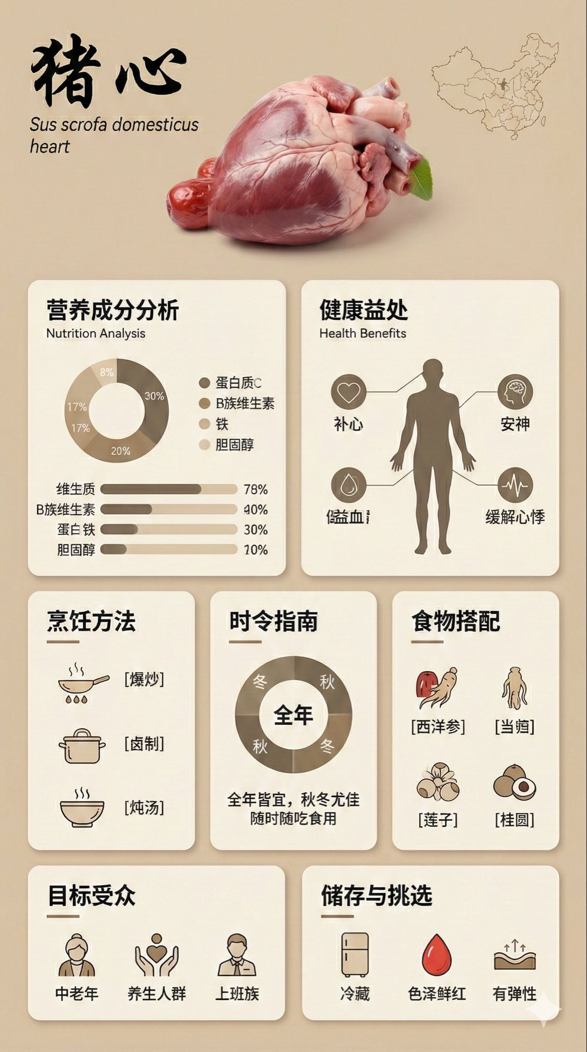 Bento Grid Food Infographic