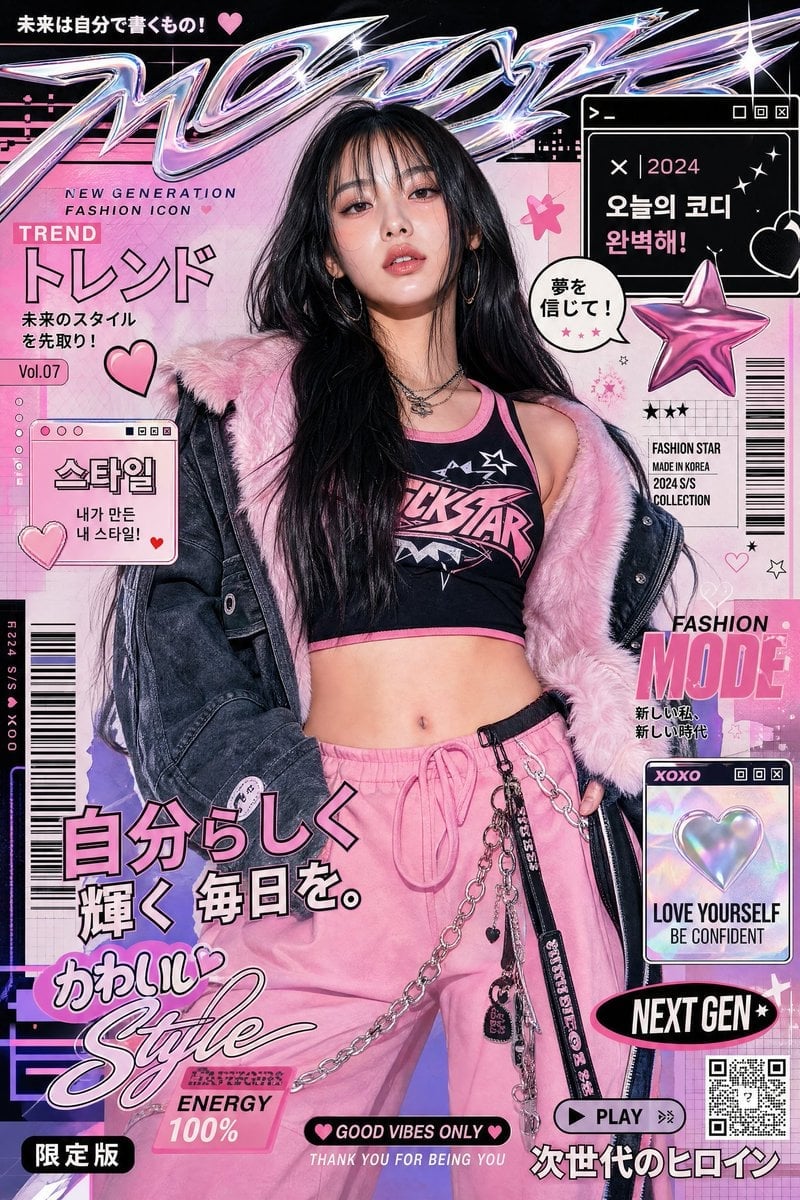 Y2K Style Luxury Fashion Poster