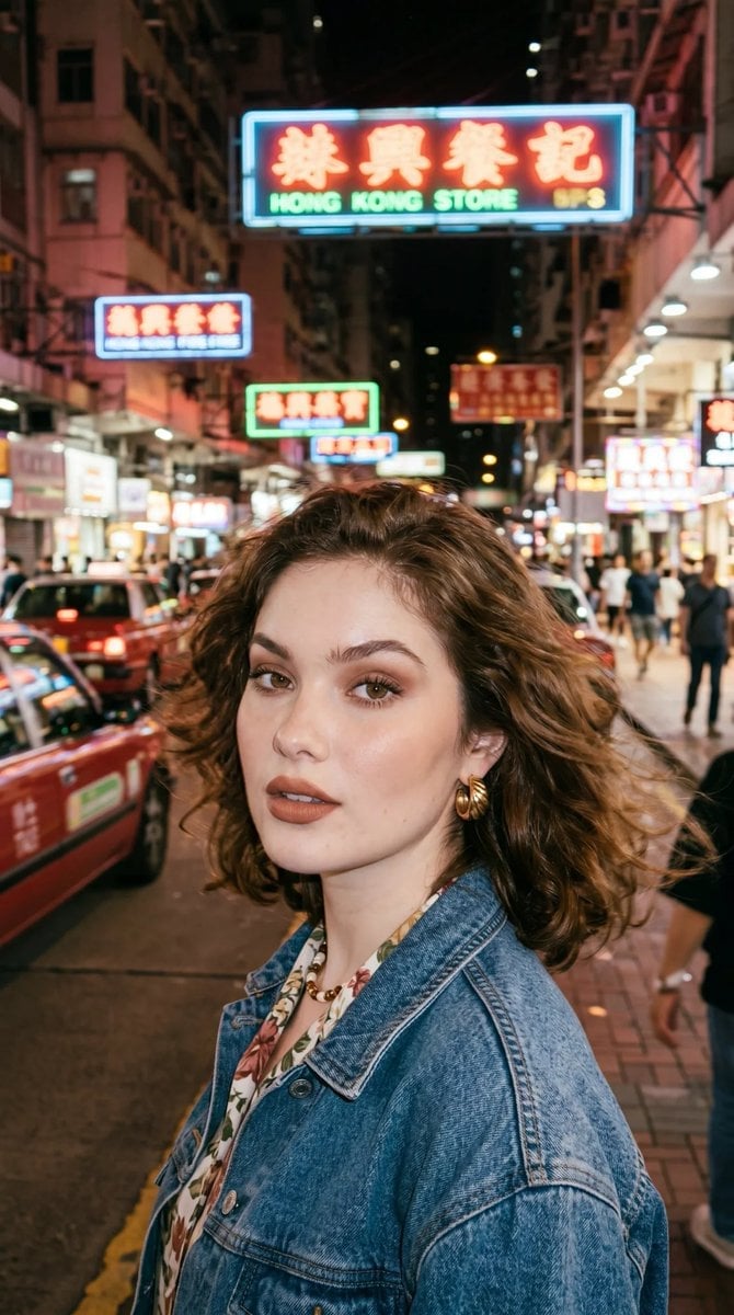 Retro Hong Kong Street Portrait