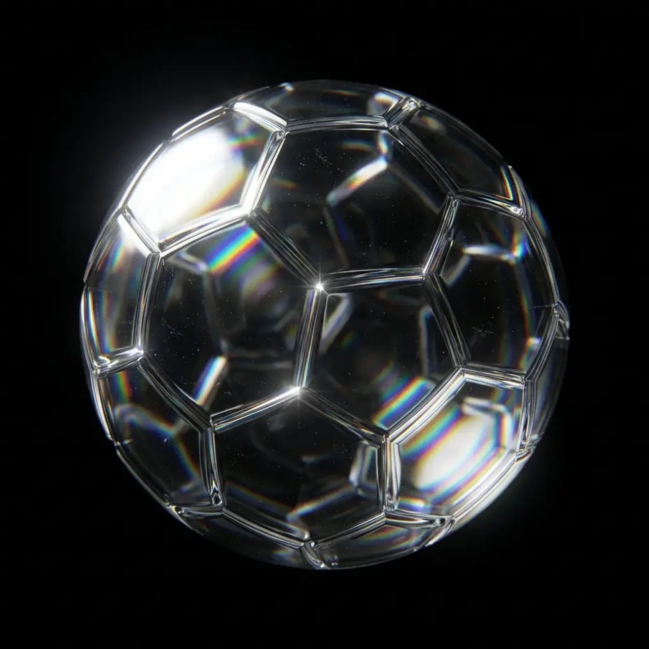 Refractive Crystal Glass Sculpture