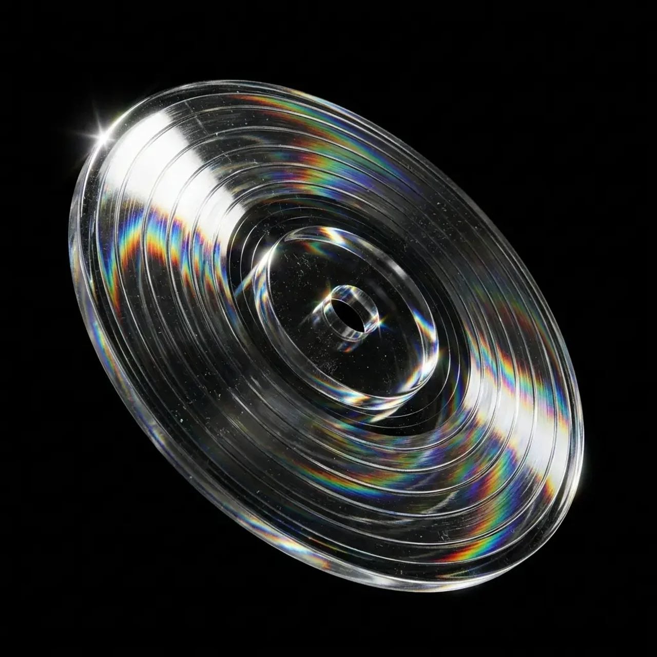 Refractive Crystal Glass Sculpture