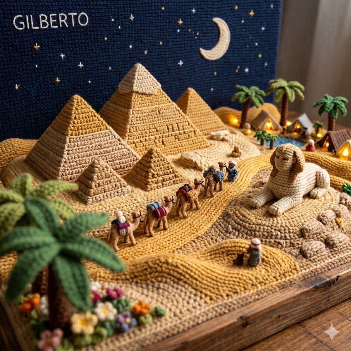 Knitted Amigurumi City Diorama