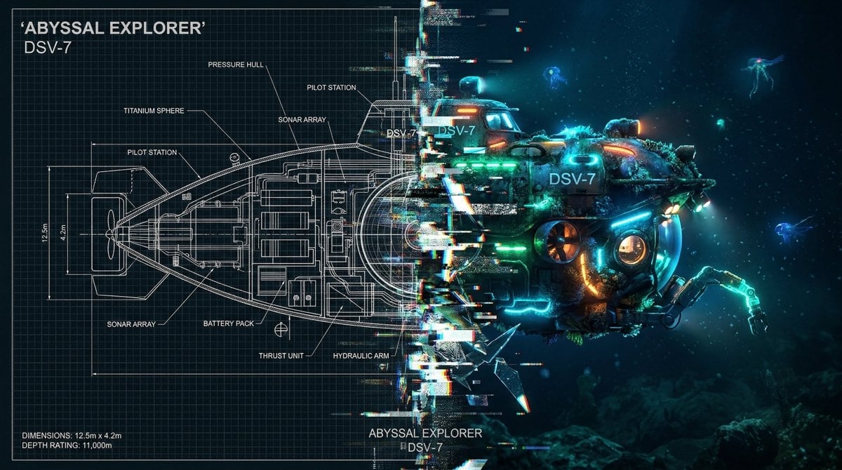 Split Blueprint and 3D Render