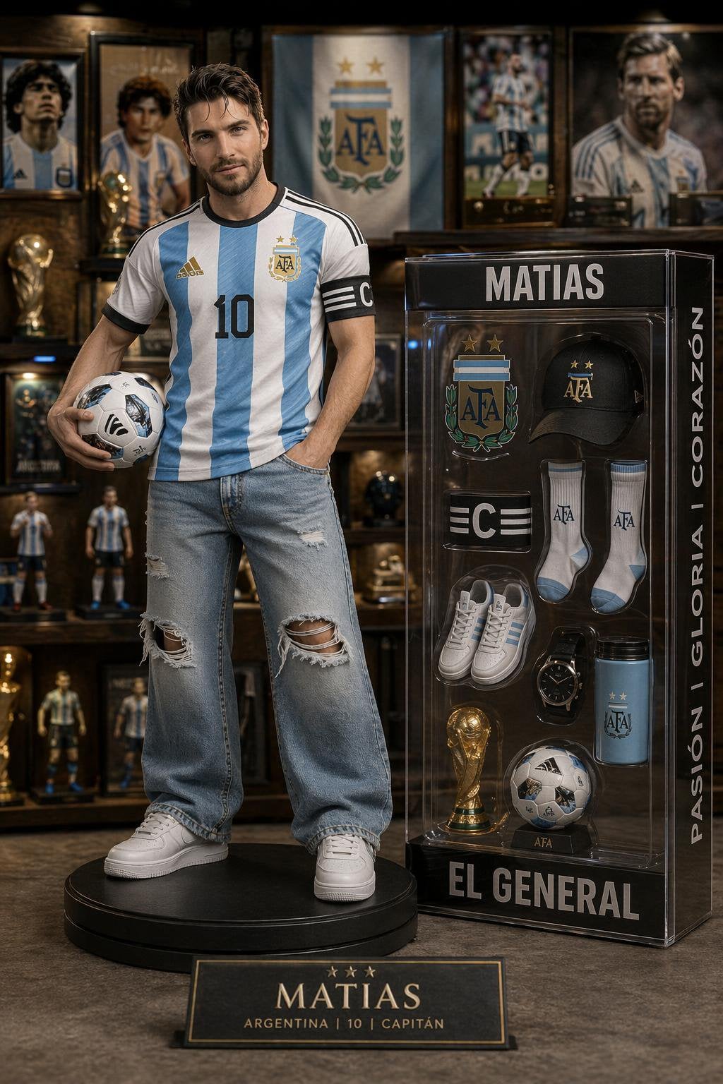 Custom 3D Football Collectible Figure