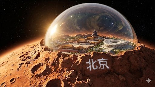 Miniature Sydney Dome on Mars