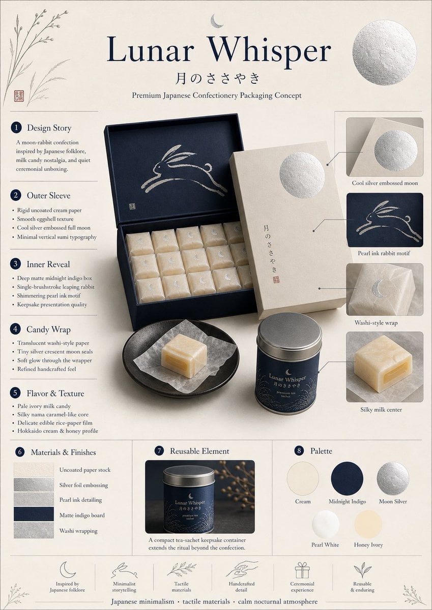 Minimalist Japanese Confectionery Packaging